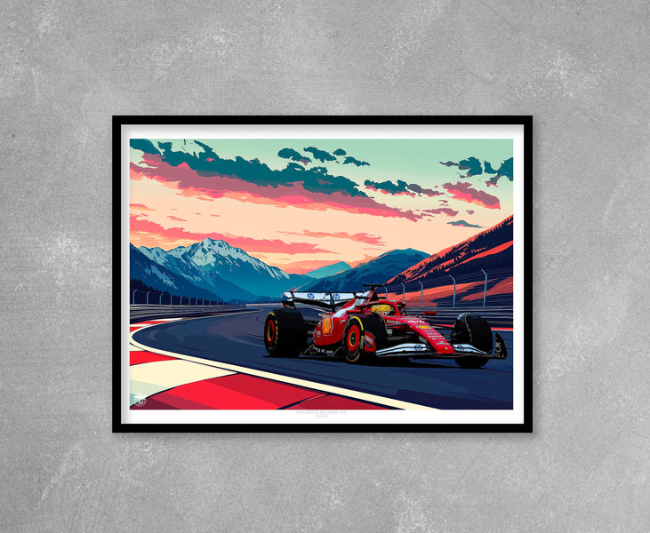 New Lewis Hamilton 2025 Ferrari SF-25 F1 Print release...