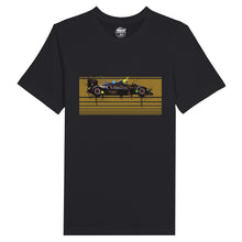 Charger l&#39;image dans la visionneuse de la galerie,2c543baf-4a90-48c0-8a90-2ad2137e7d2eAyrton Senna 1985 Lotus 97T F1 - Premium Unisex Crewneck Black T-shirt - Fueled.art
