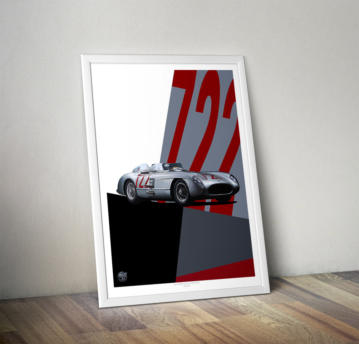 Mercedes-Benz 300 SLR Stirling Moss Print - Fueled.art