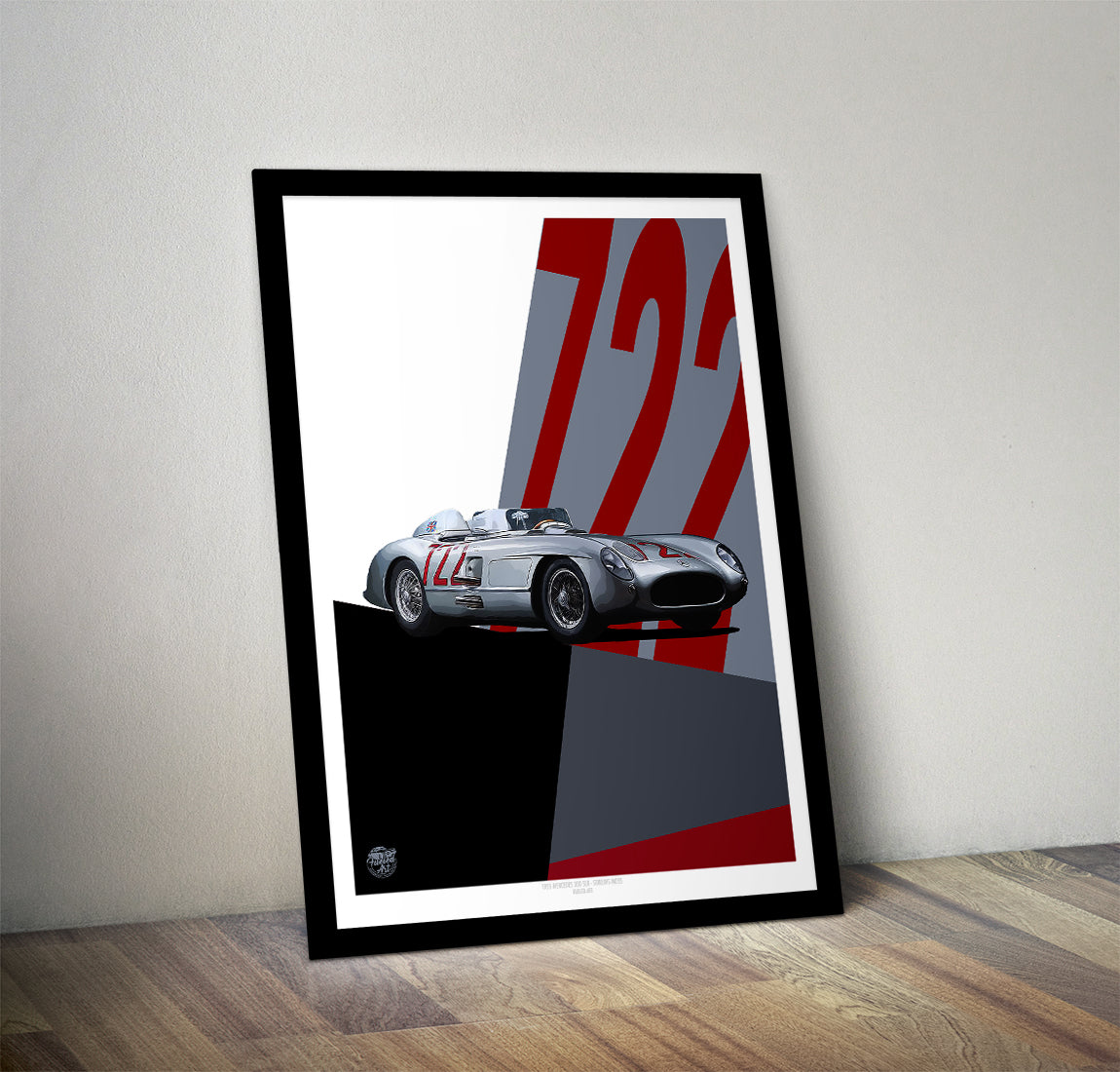 Mercedes-Benz 300 SLR Stirling Moss Print - Fueled.art