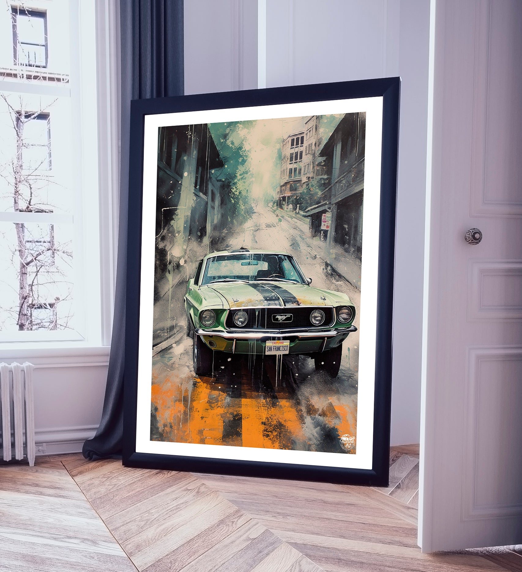 1968 Ford Mustang print - Fueled.art