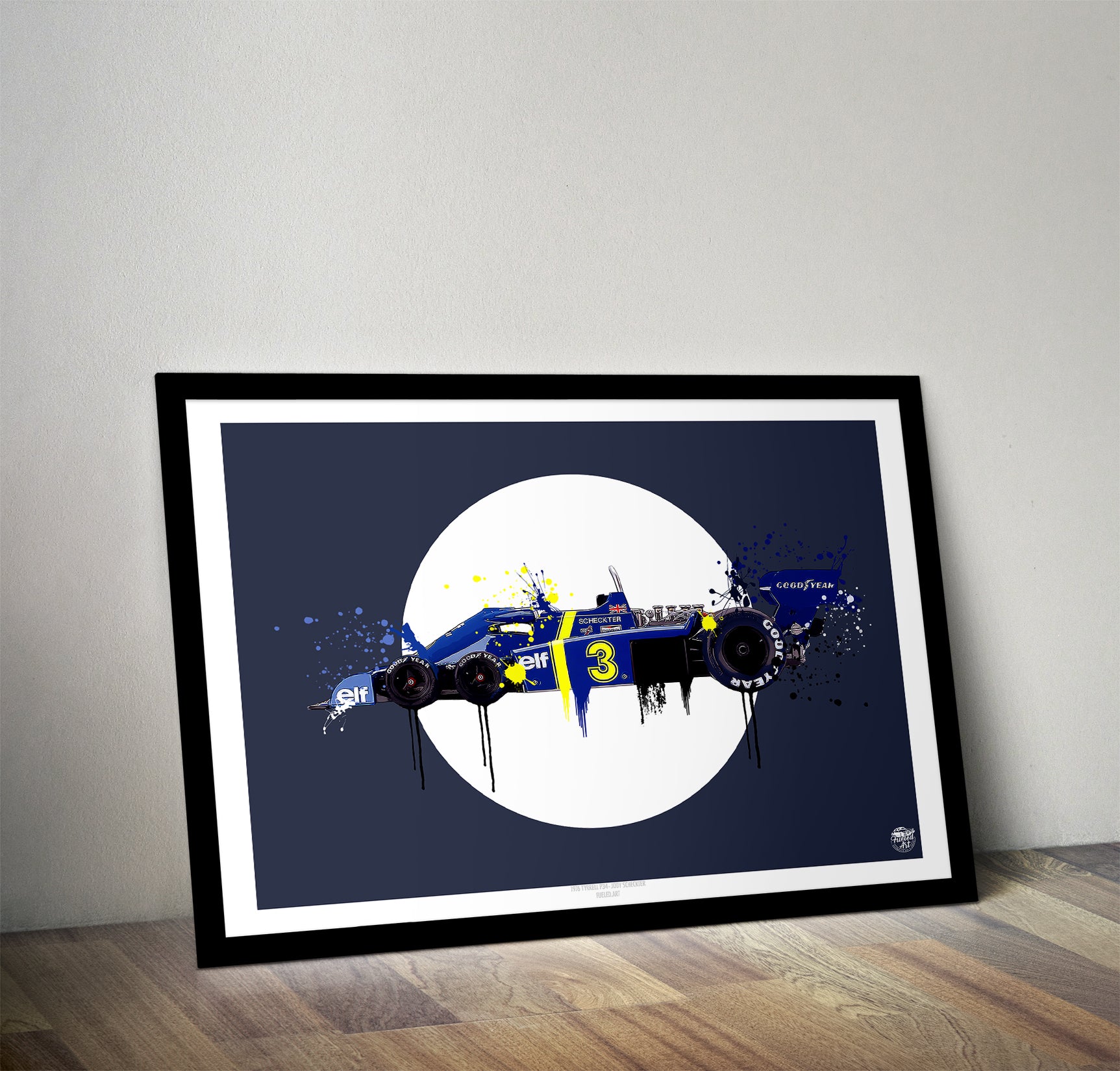 Tyrrell P34 Jody Scheckter 1976 F1 print - Fueled.art