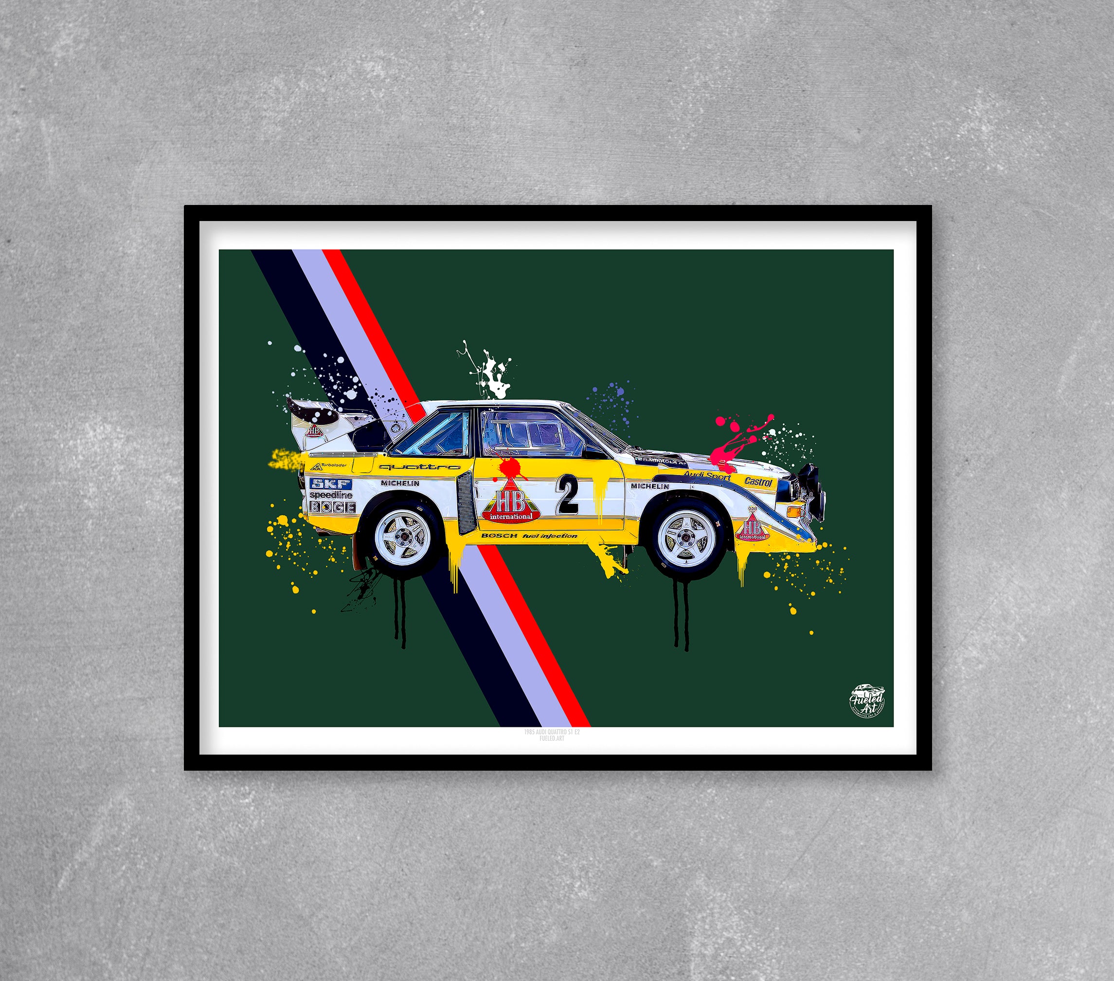 Audi Quattro S1 E2 print by Fueled.art