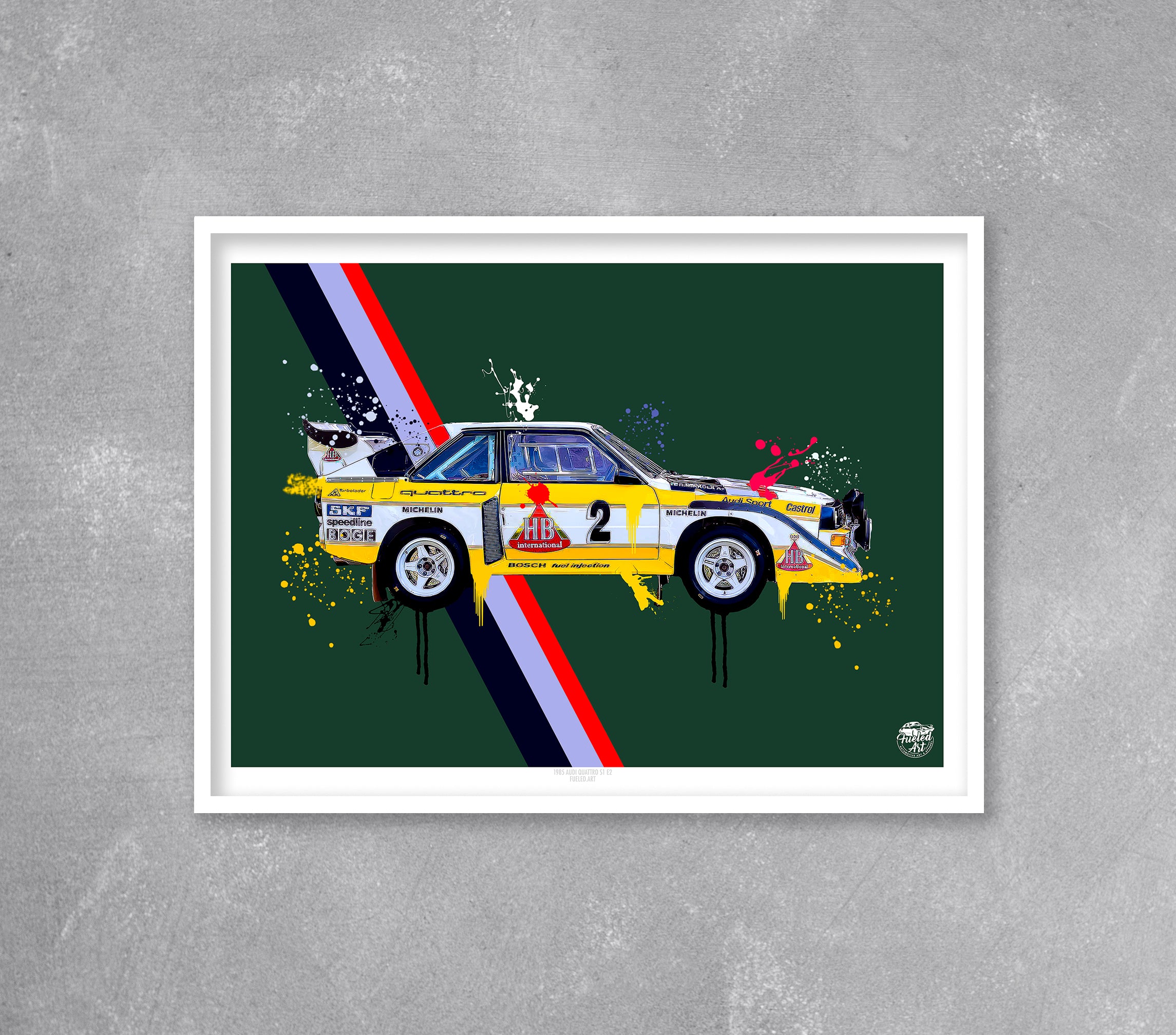 Audi Quattro S1 E2 print by Fueled.art