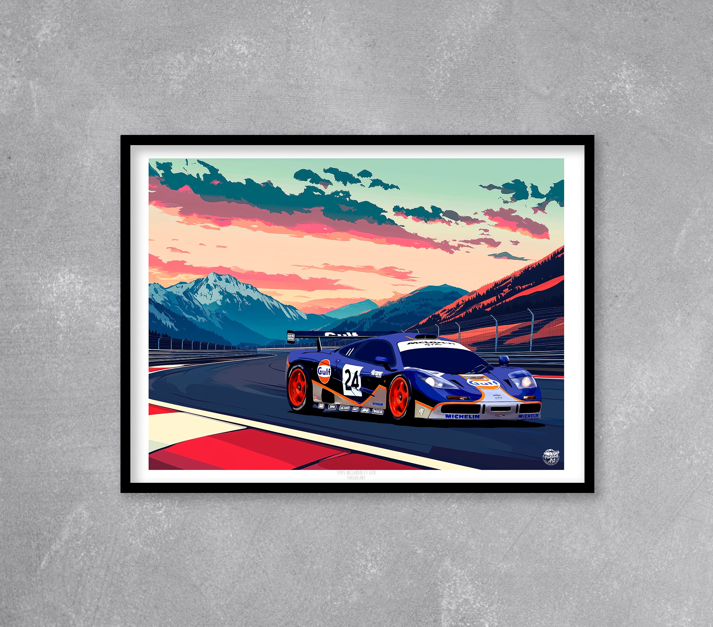 McLaren F1 GTR print - Fueled.art