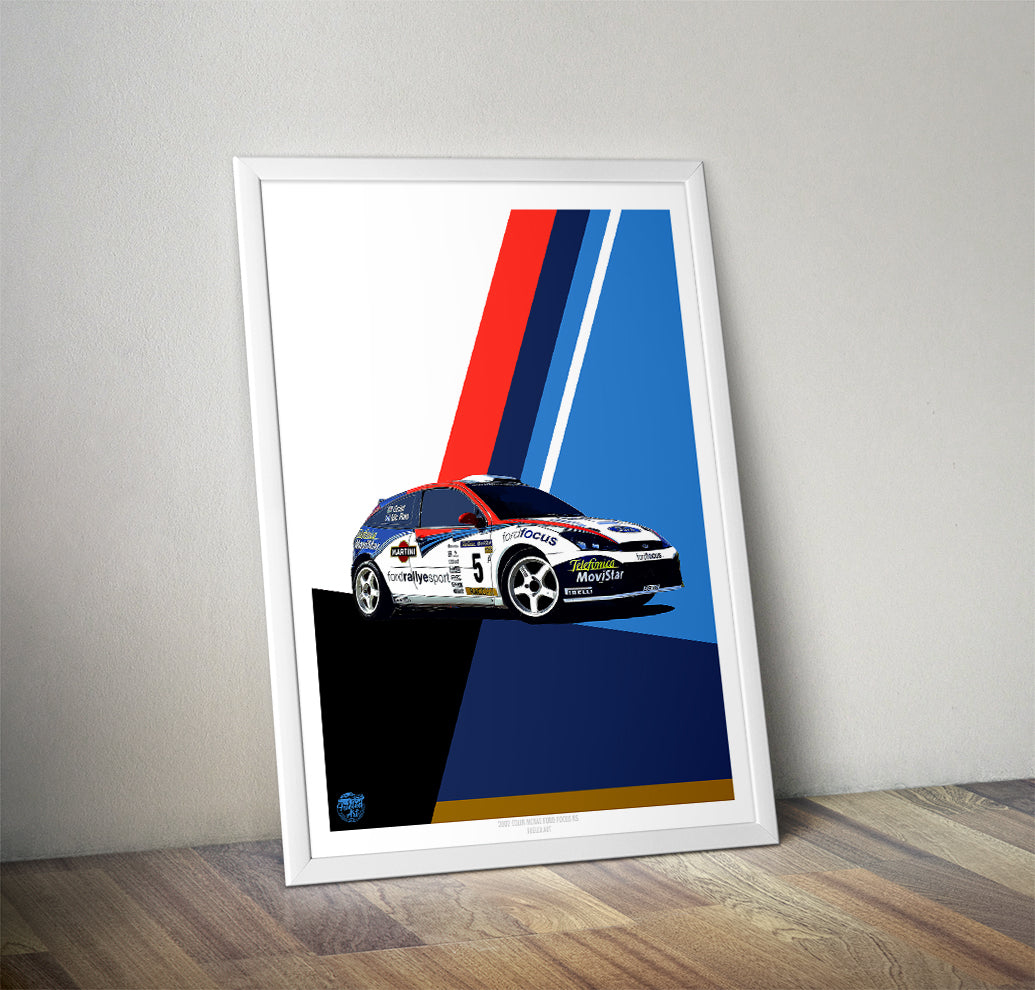 Colin McRae 2002 Ford Focus WRC Print - Fueled.art