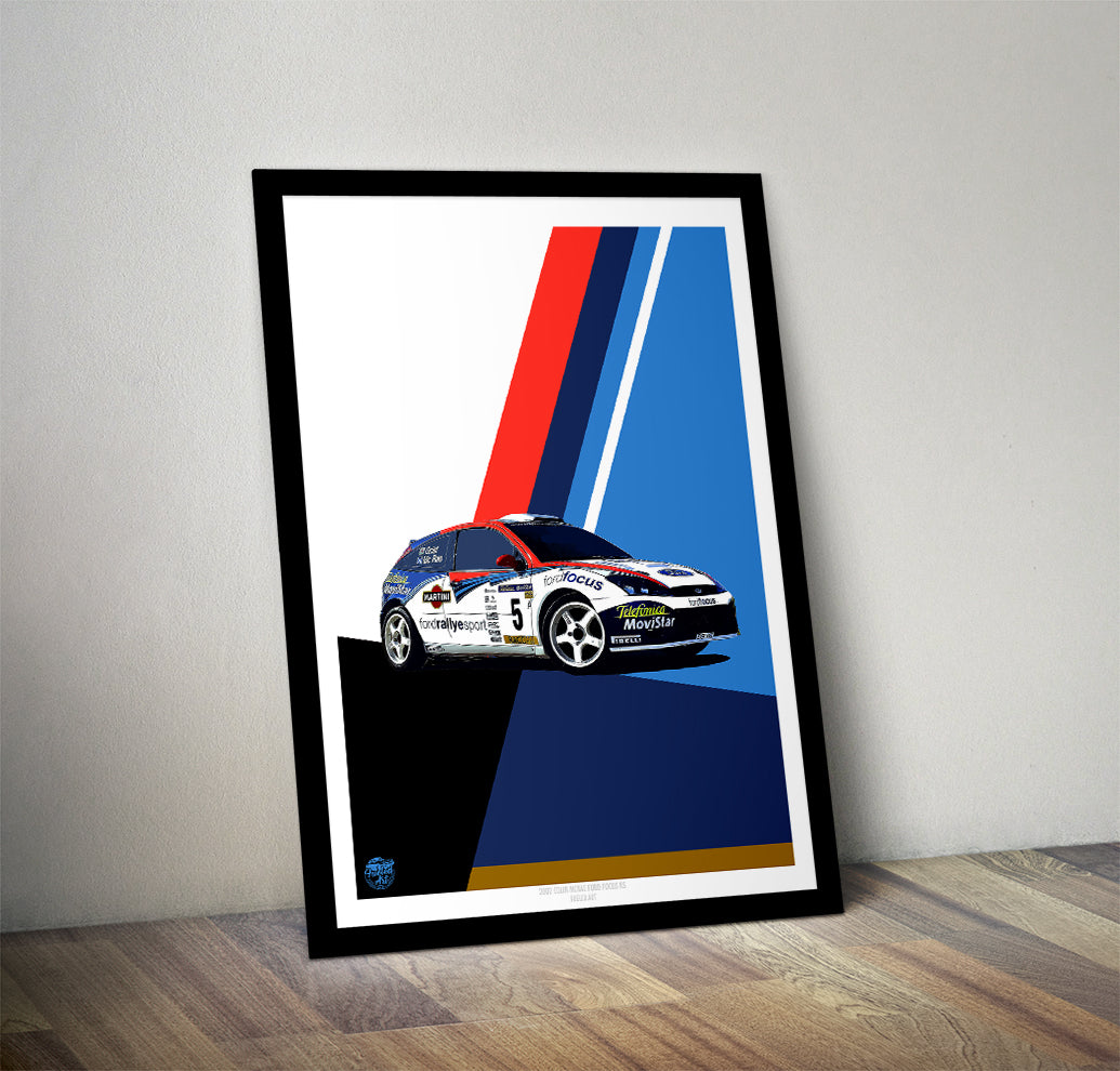 Colin McRae 2002 Ford Focus WRC Print - Fueled.art