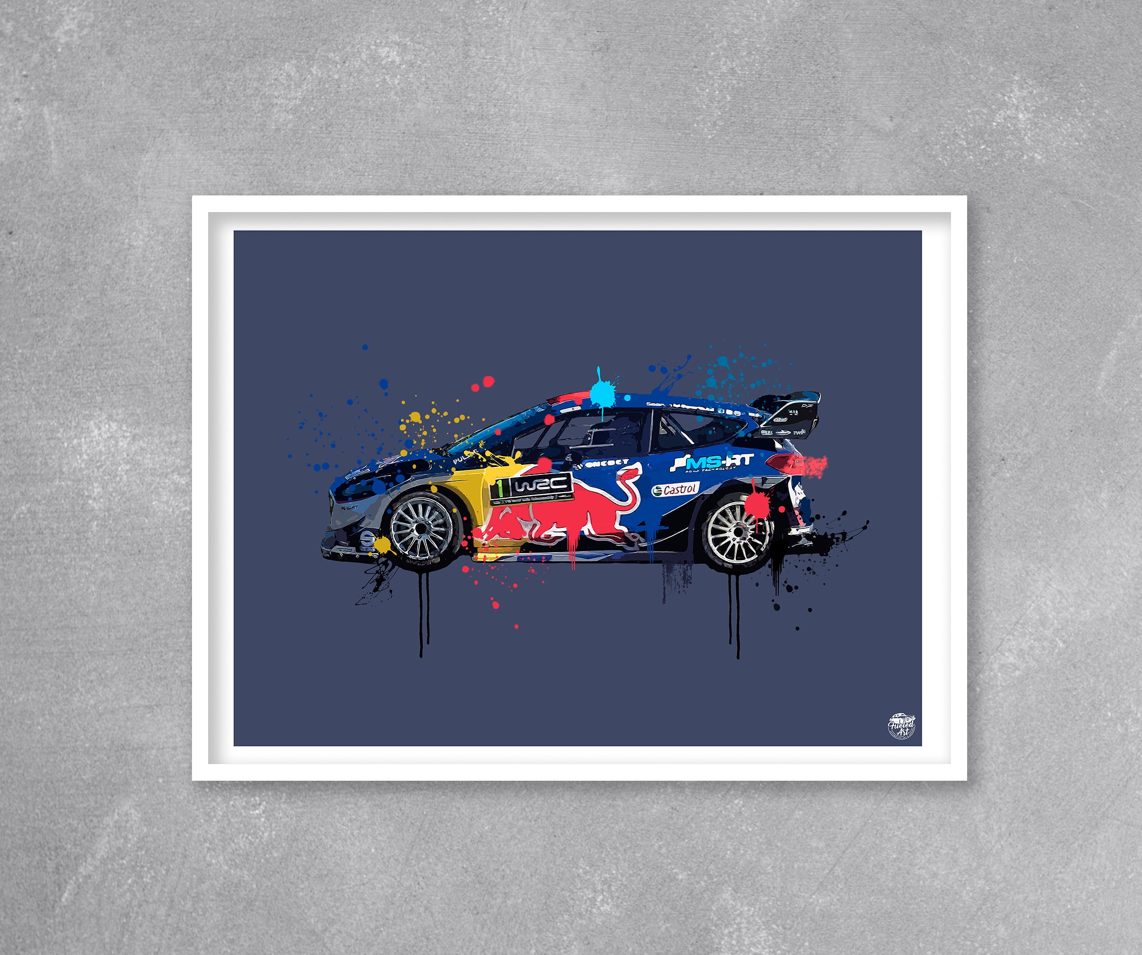 2017 Ford Fiesta WRC Sébastien Ogier Print - Fueled.art