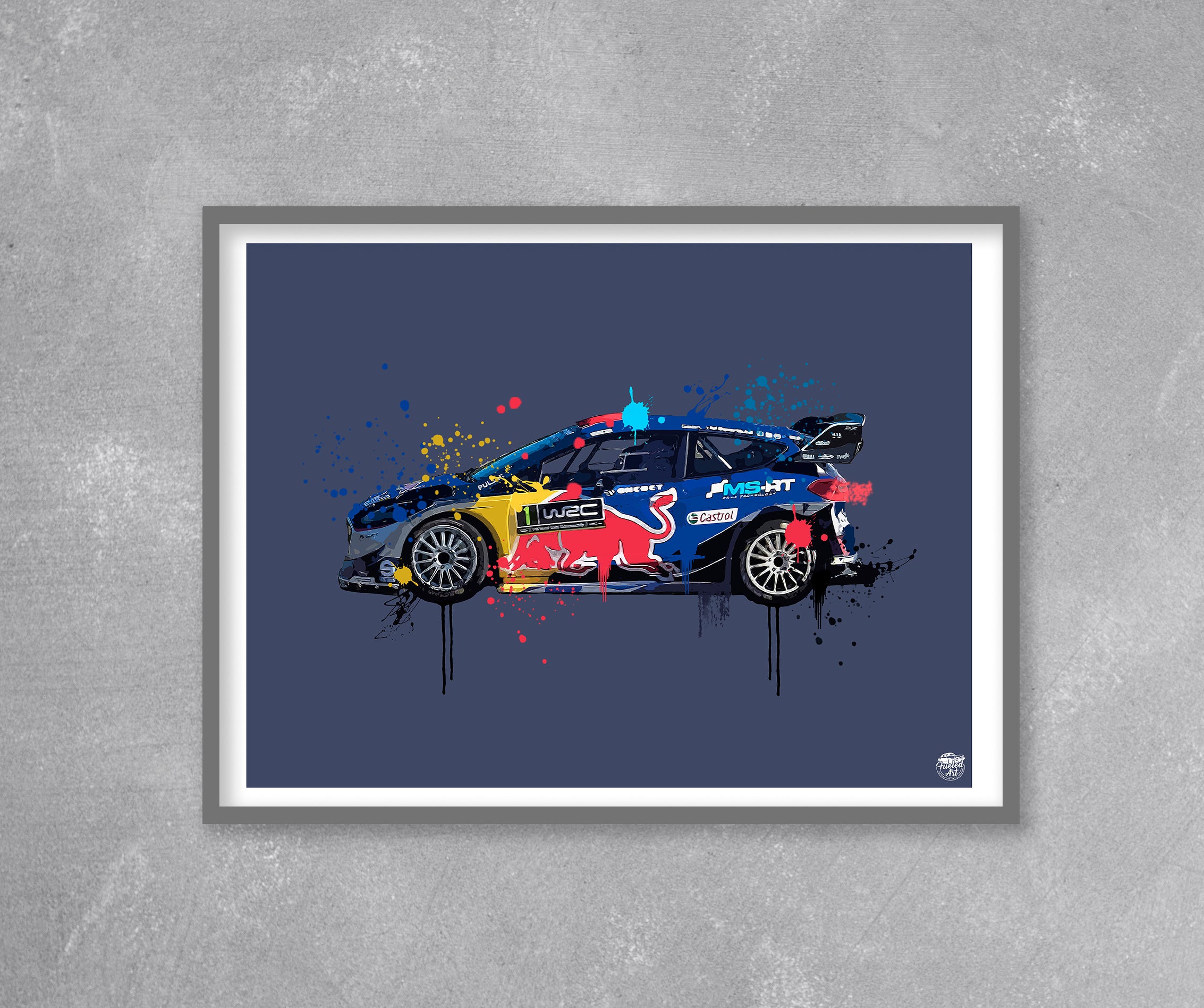 2017 Ford Fiesta WRC Sébastien Ogier Print - Fueled.art