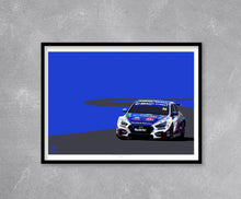 画像をギャラリービューアに読み込む, Tom Ingram 2024 Hyundai i30N BTCC Print - Fueled.art
