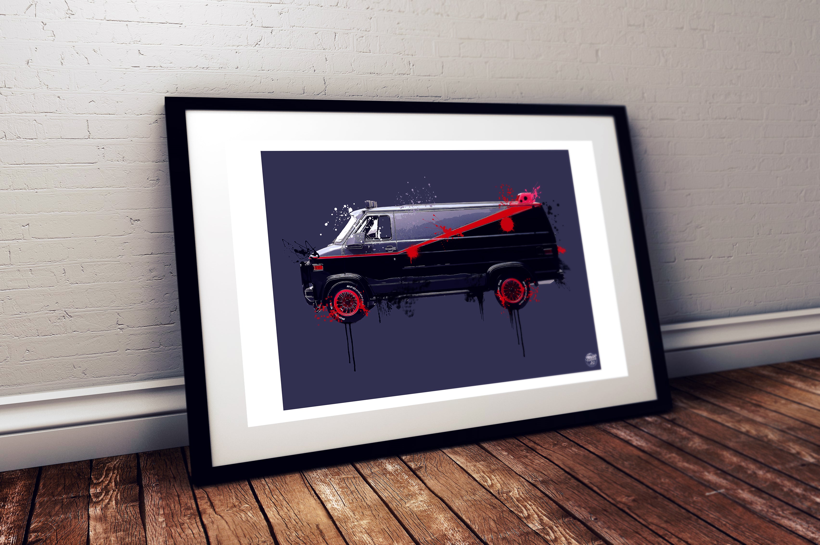 A-Team GMC Vandura print - Fueled.art