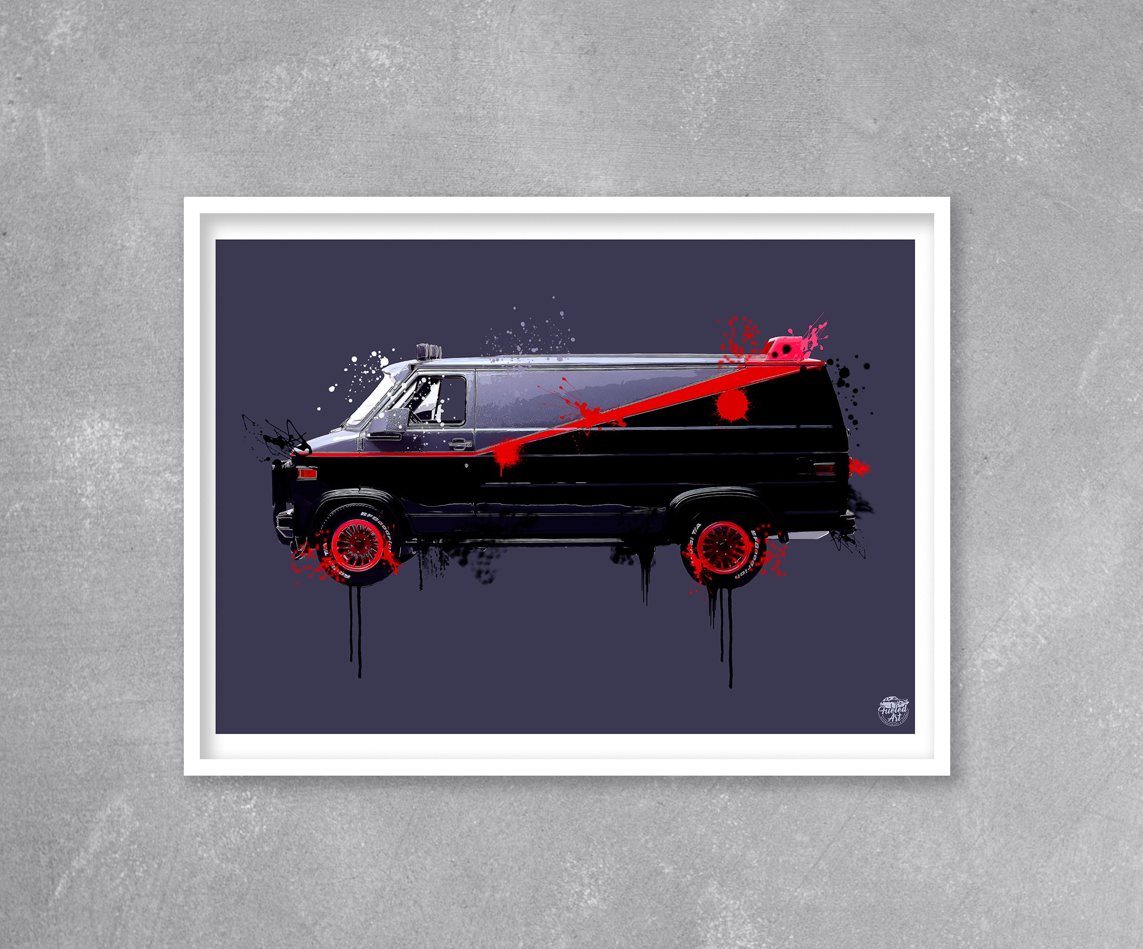 A-Team GMC Vandura print - Fueled.art