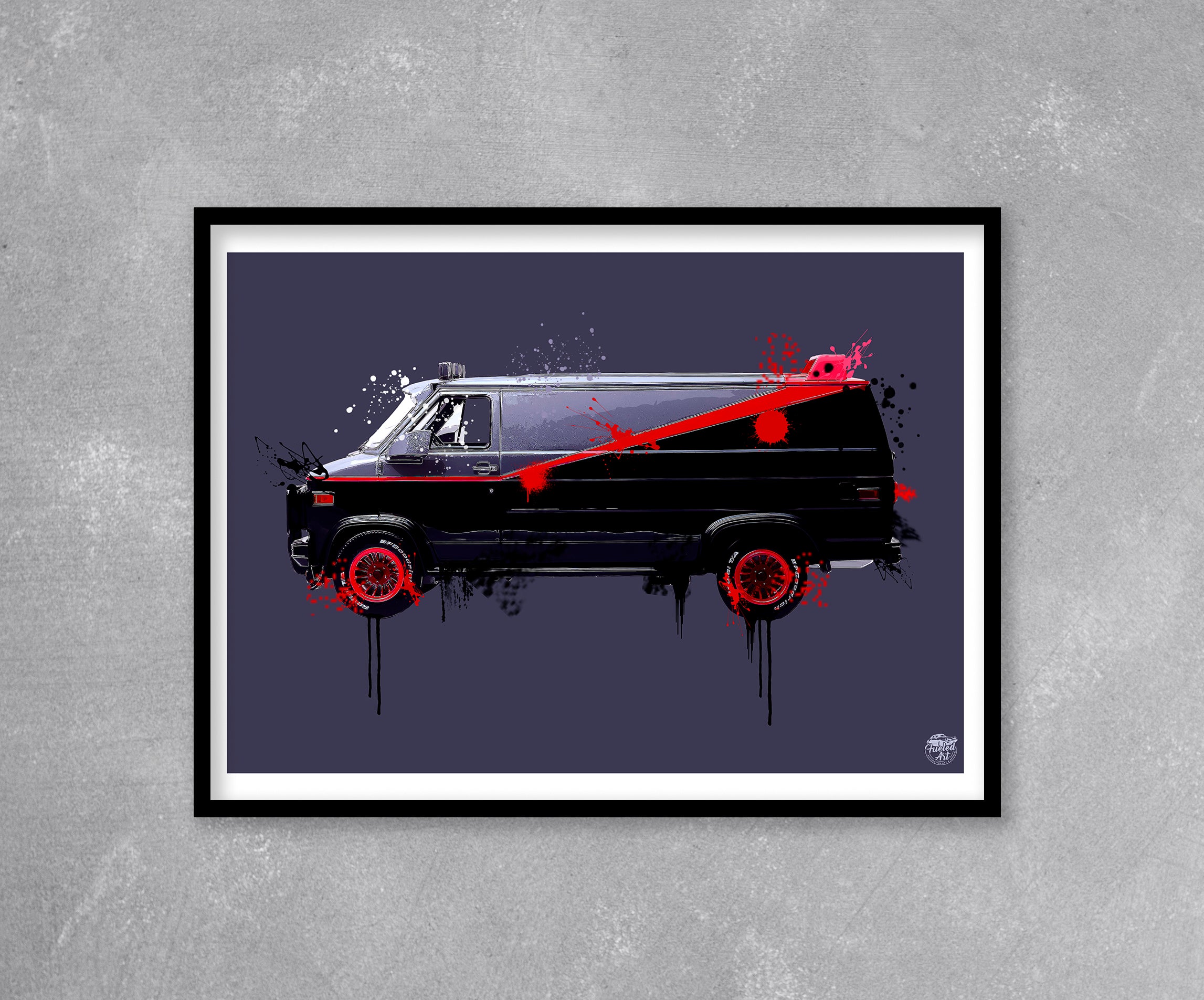 A-Team GMC Vandura print - Fueled.art