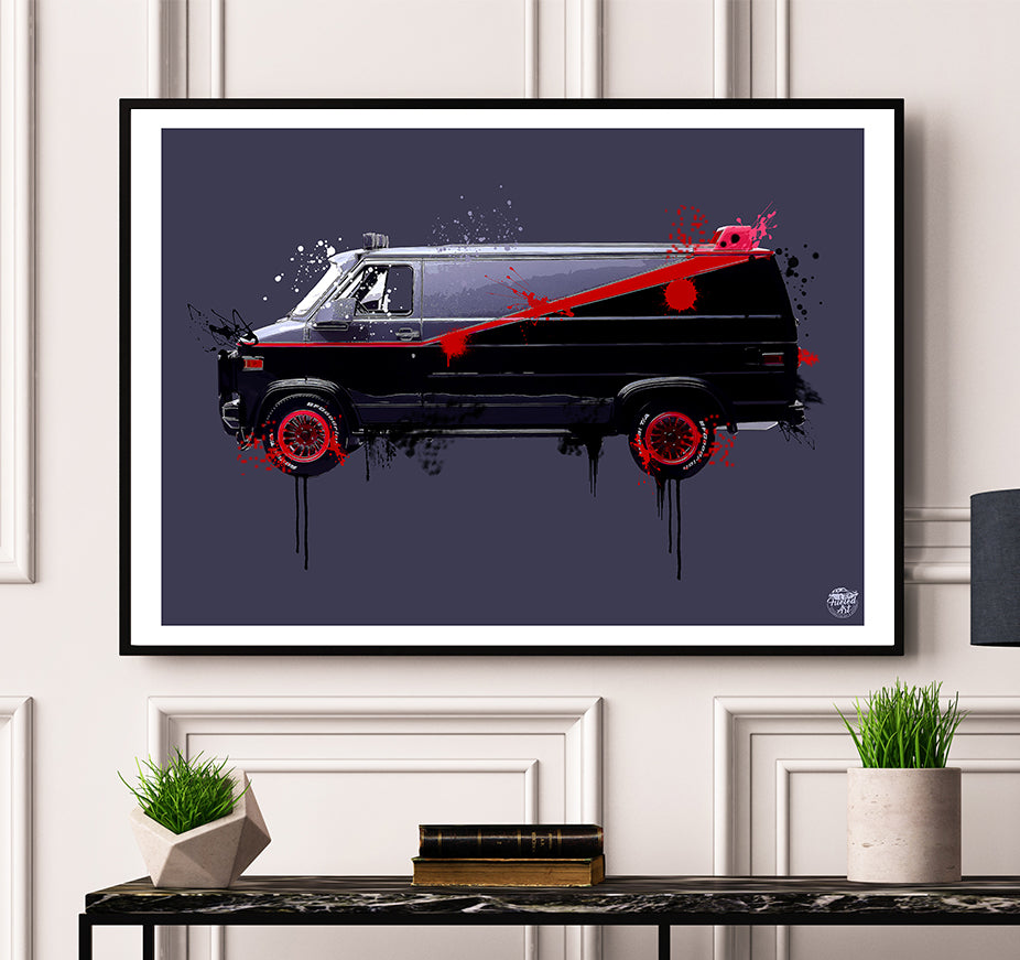 A-Team GMC Vandura print - Fueled.art