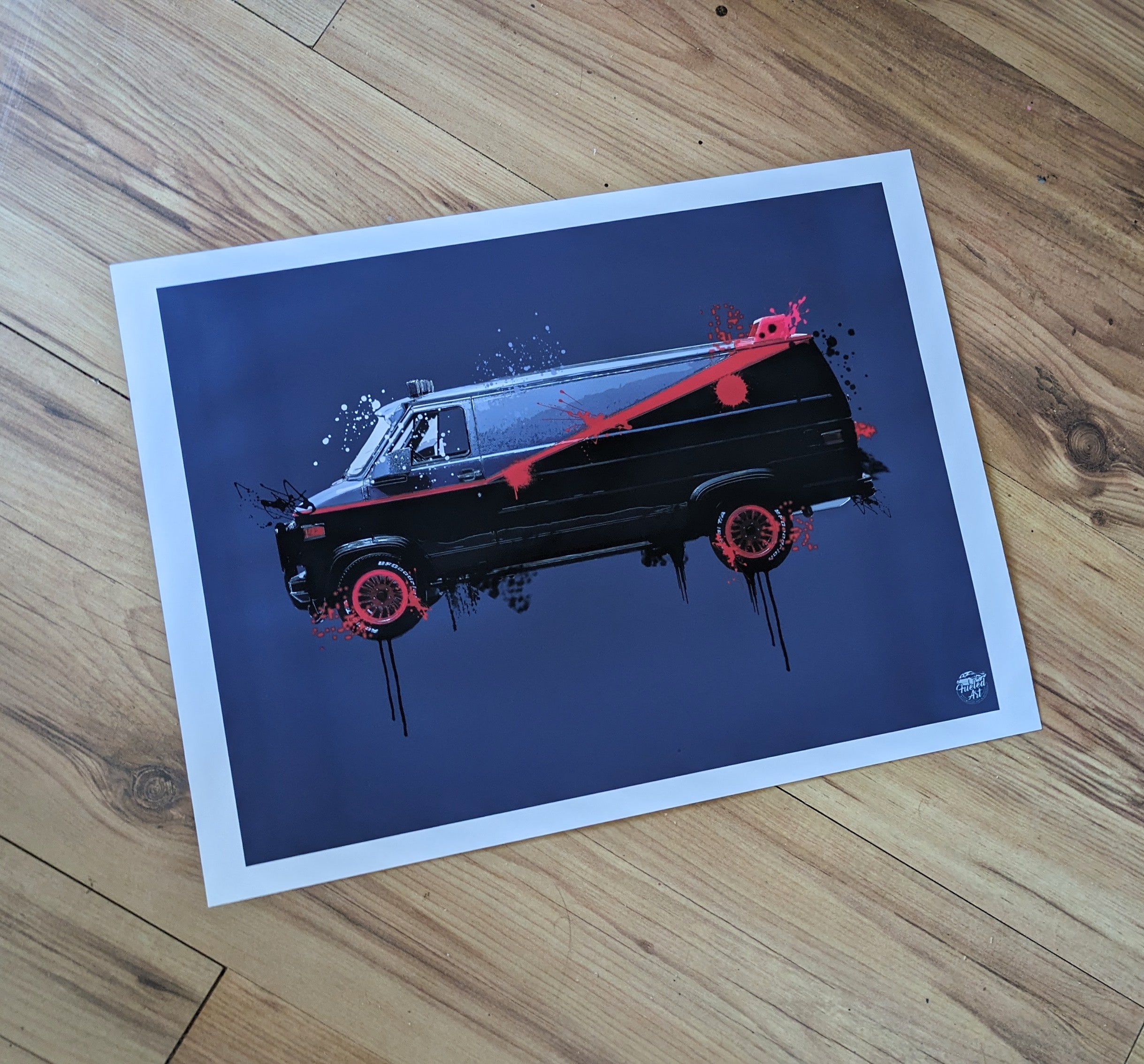 A-Team GMC Vandura print - Fueled.art