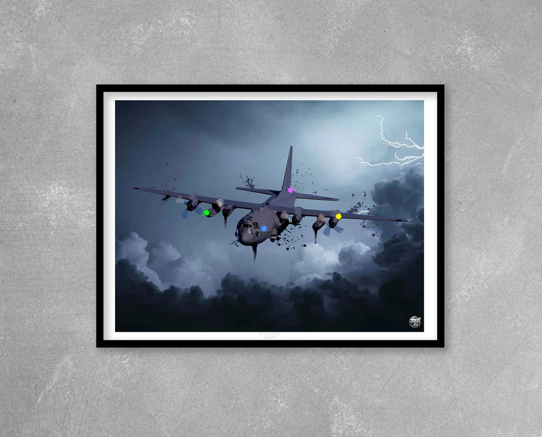 AC-130 Gunship Print - Fueled.art