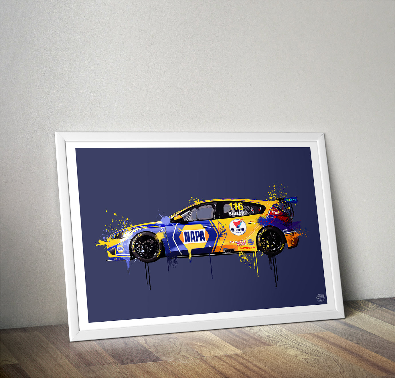 Ash Sutton 2023 Ford Focus ST BTCC Print - Fueled.art