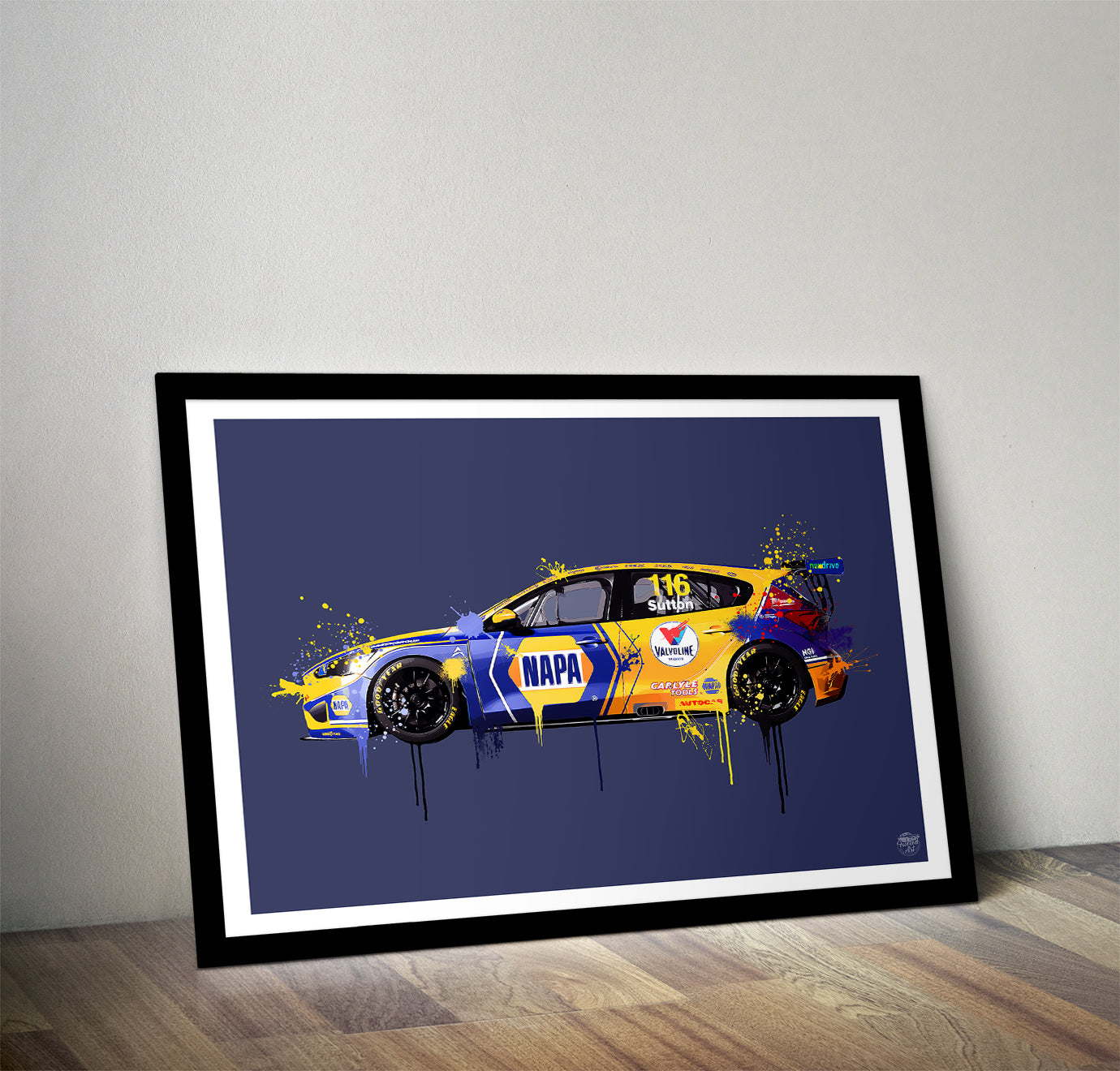 Ash Sutton 2023 Ford Focus ST BTCC Print - Fueled.art