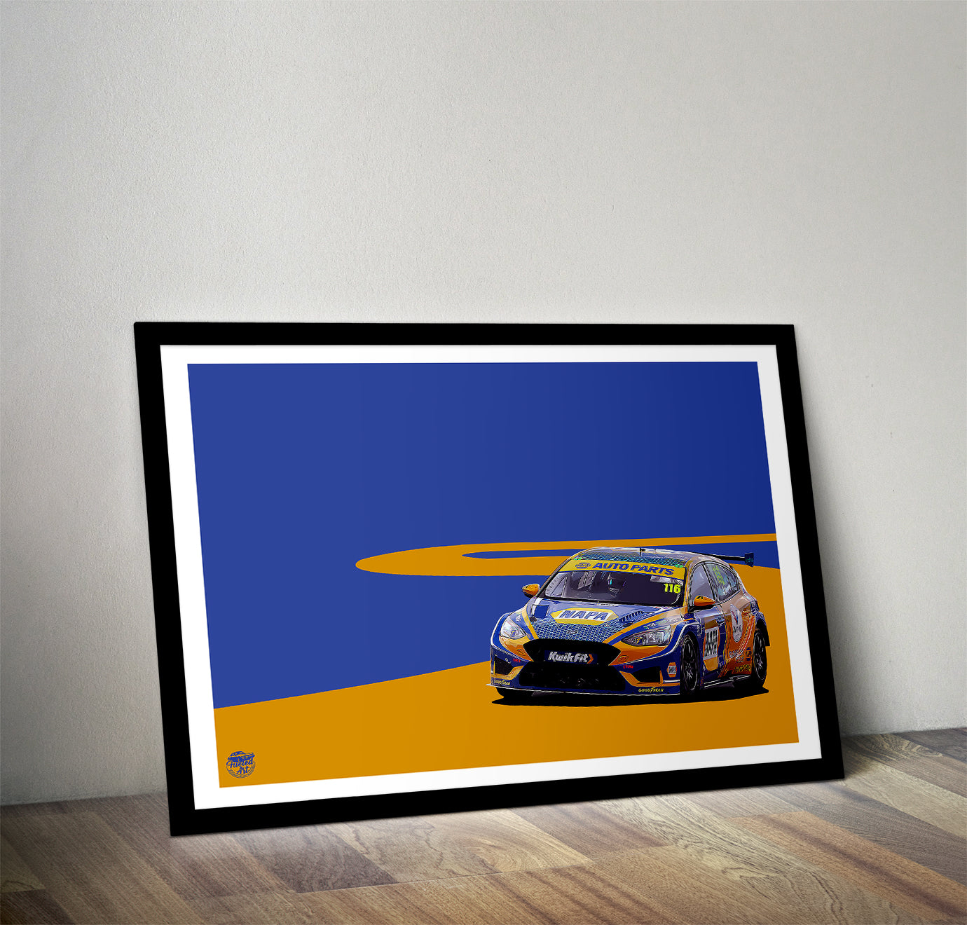 Ash Sutton 2023 Ford Focus ST BTCC Print - Fueled.art