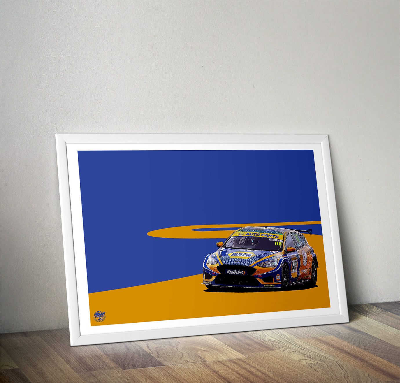 Ash Sutton 2023 Ford Focus ST BTCC Print - Fueled.art