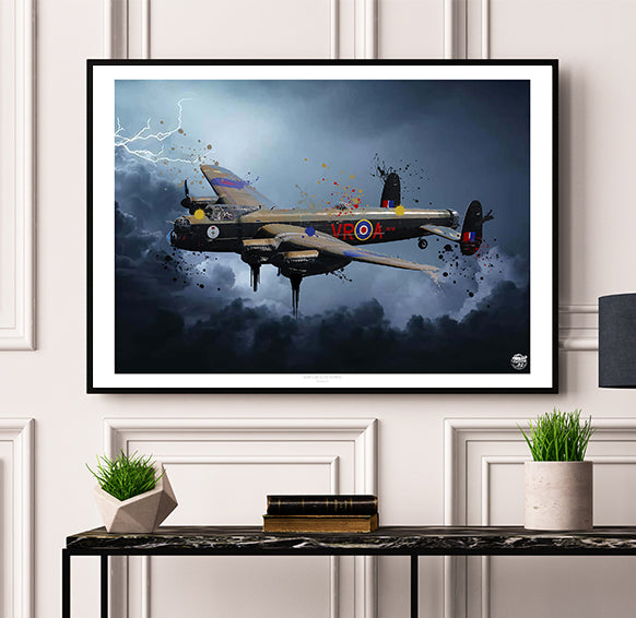 Avro Lancaster Bomber Print - Fueled.art