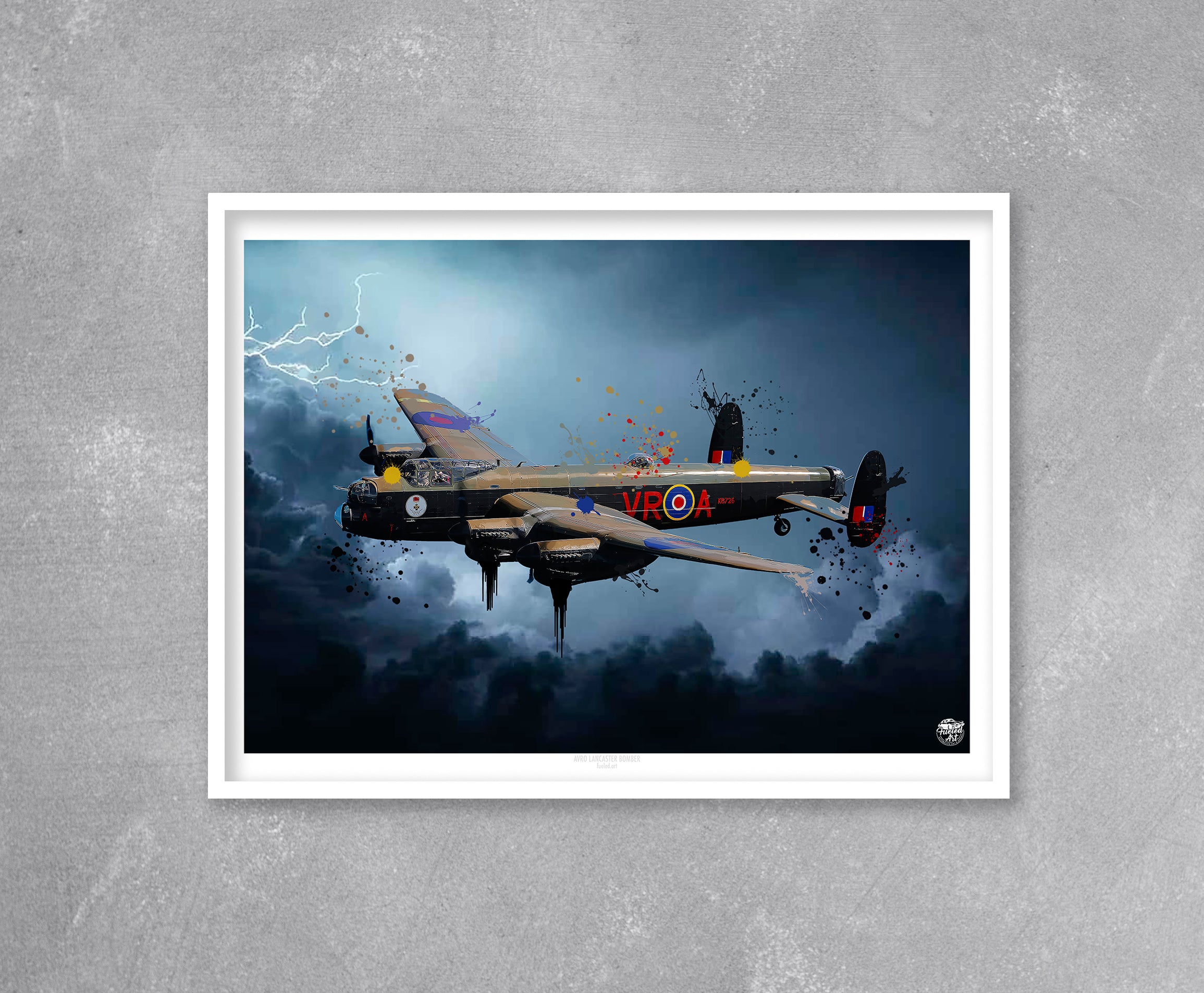 Avro Lancaster Bomber Print - Fueled.art