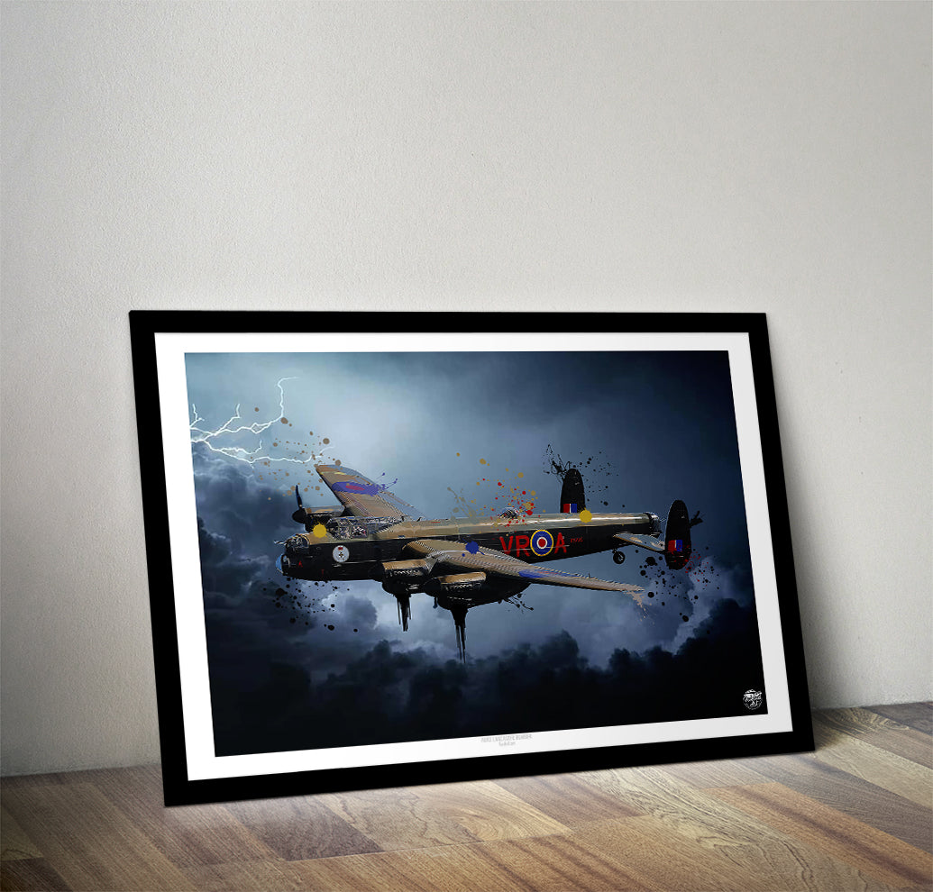 Avro Lancaster Bomber Print - Fueled.art