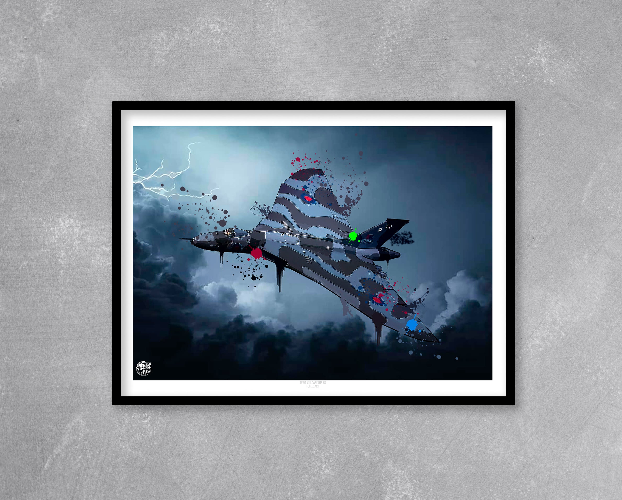 Avro Vulcan XH558 Bomber Print - Fueled.art