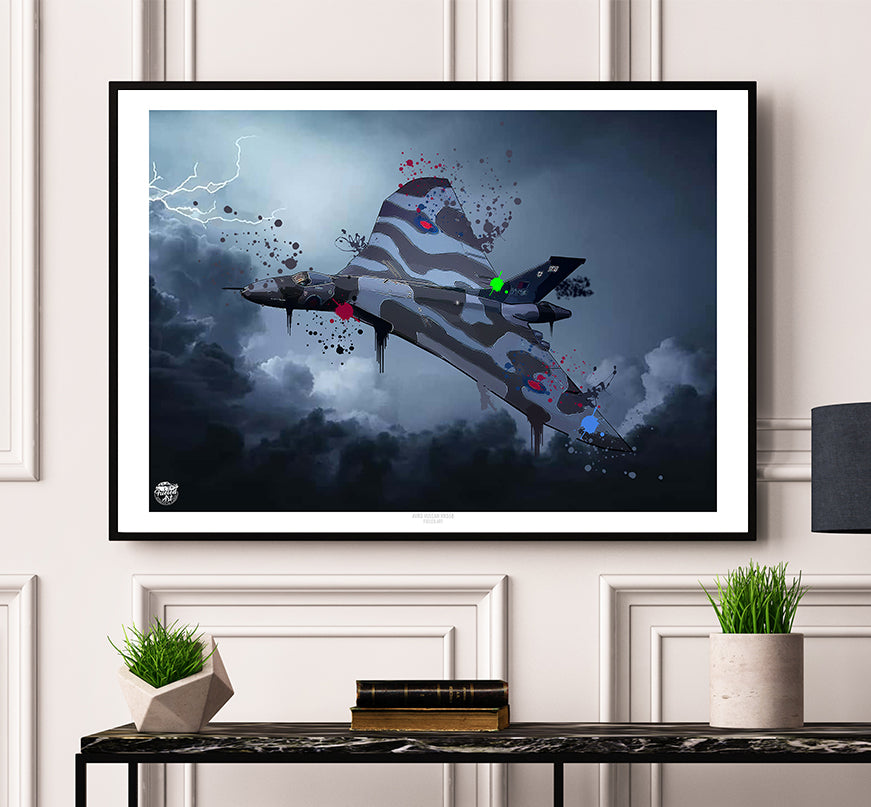 Avro Vulcan XH558 Bomber Print - Fueled.art