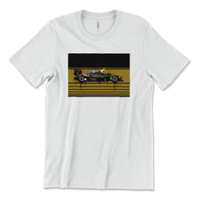 Load image into Gallery viewer, Ayrton Senna 1985 Lotus 97T F1 - Premium Unisex Crewneck Black T-shirt - Fueled.art
