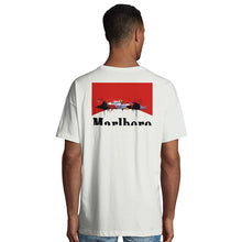 Lade das Bild in den Galerie-Viewer, Ayrton Senna F1 1988 McLaren MP4/4 - Organic Men&#39;s Oversized Rear Print T-shirt - Fueled.art
