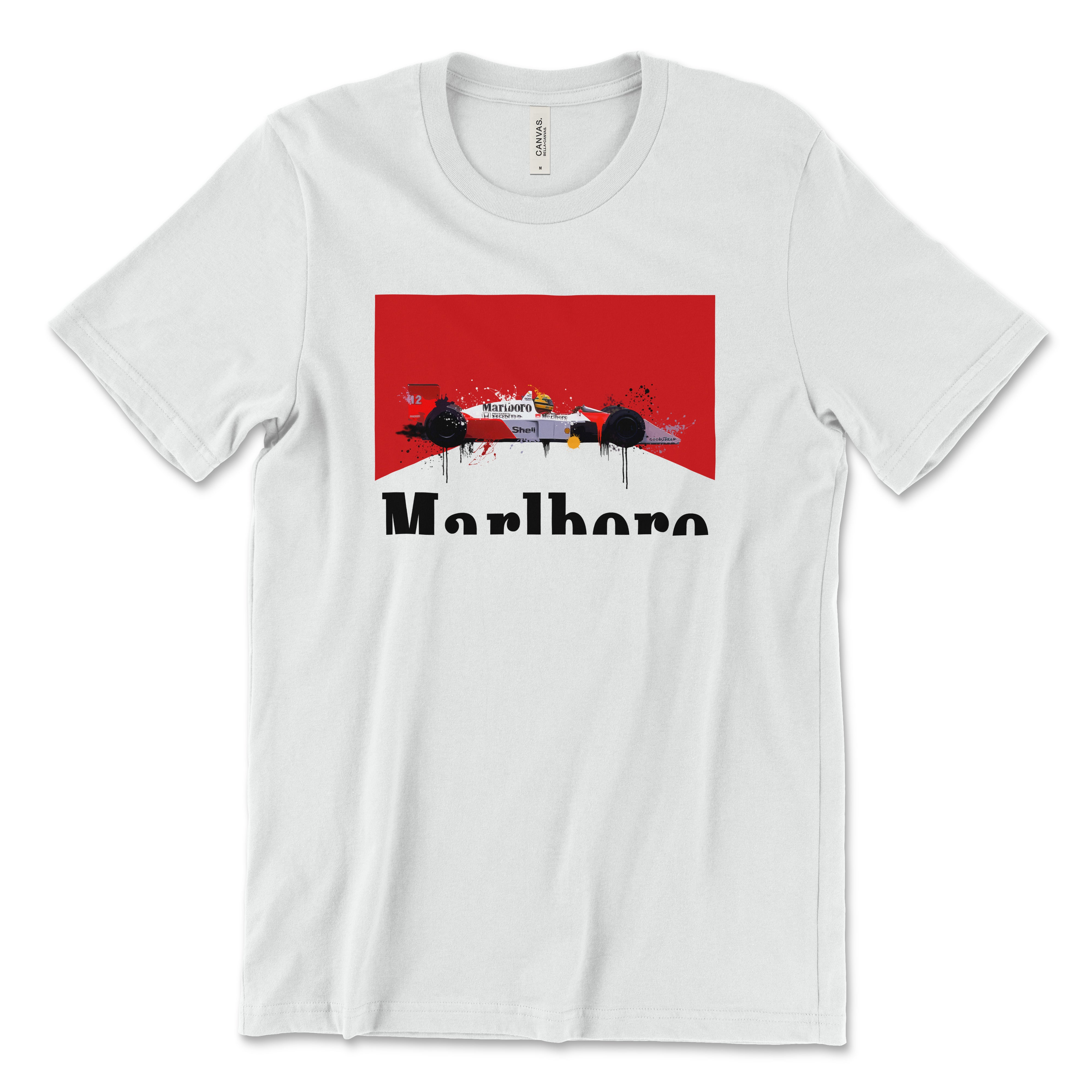 Ayrton Senna 1988 McLaren MP4/4 F1 - Premium Unisex Crewneck T-shirt - Fueled.art