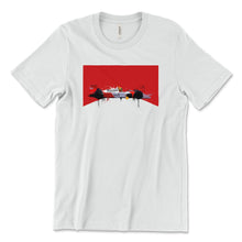 Cargar imagen en el visor de la galería, Ayrton Senna 1988 McLaren MP4/4 F1 - Premium Unisex Crewneck White T-shirt - Fueled.art
