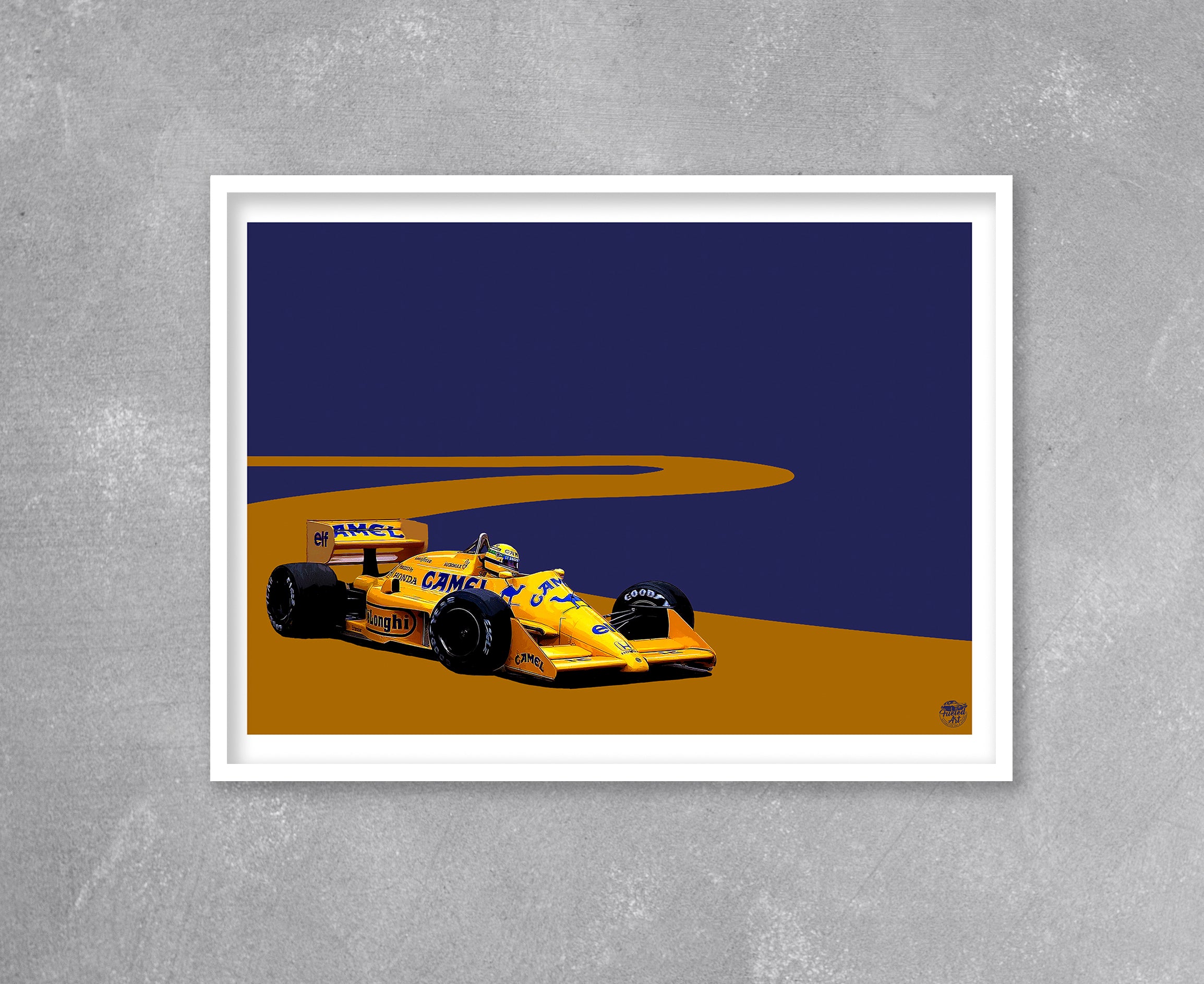 Ayrton Senna 1987 Lotus 99T F1 Print