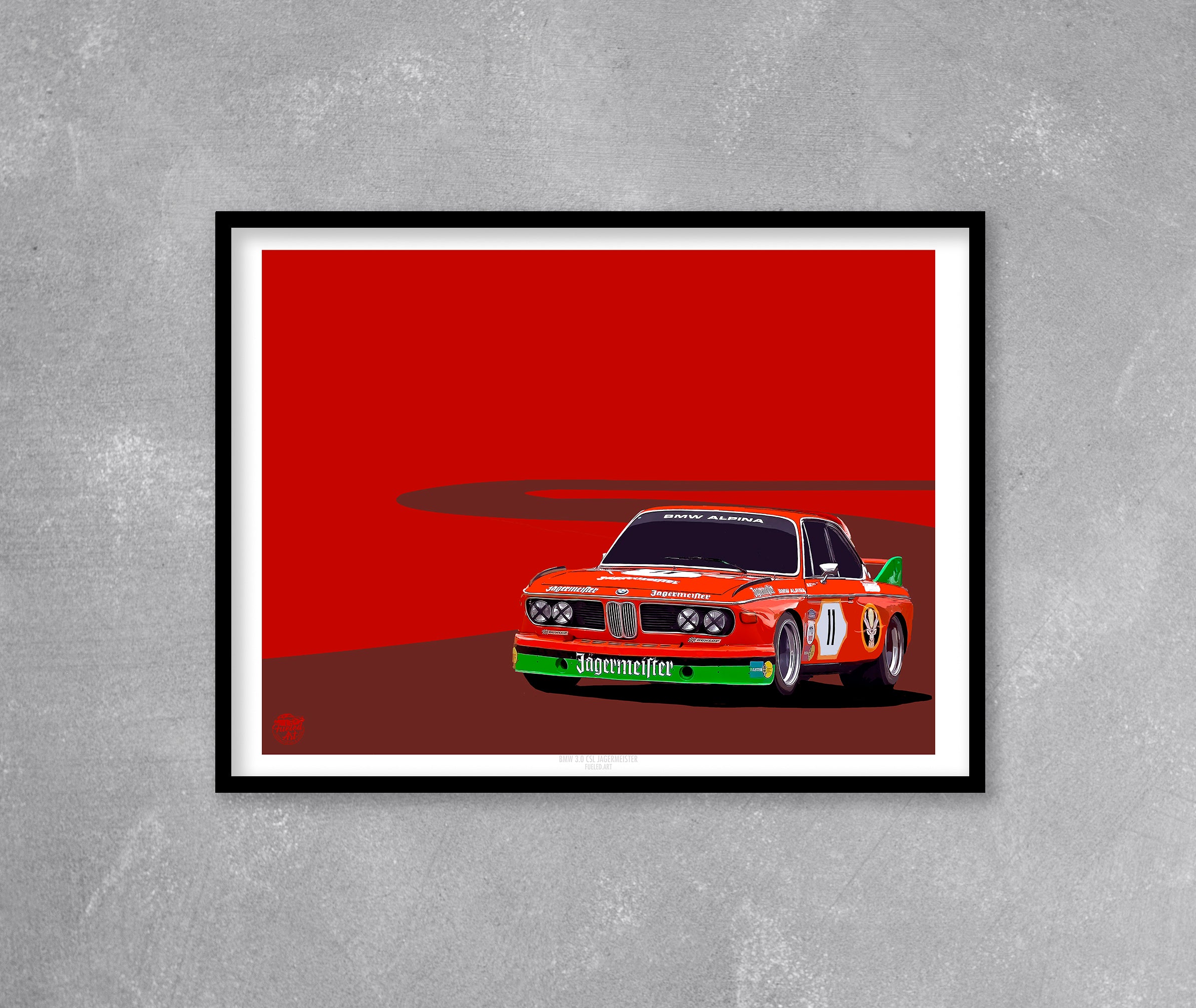 BMW 3.0 CSL Jagermeister Print - Fueled.art