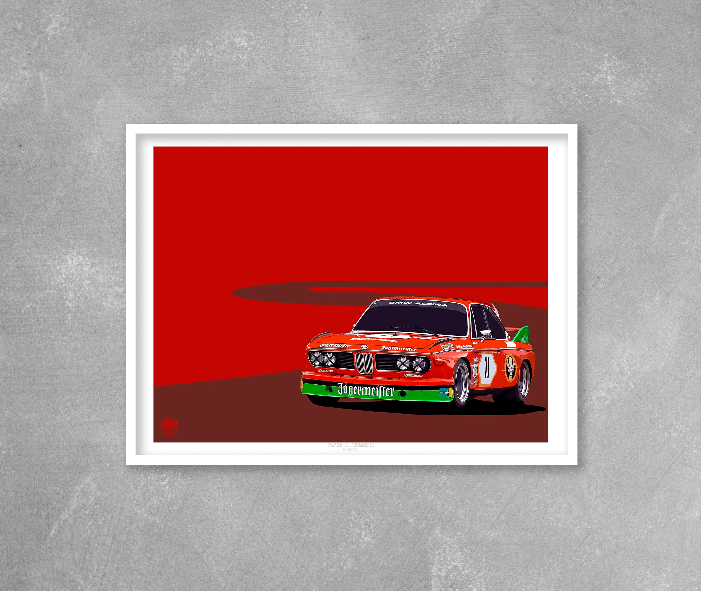 BMW 3.0 CSL Jagermeister Print - Fueled.art