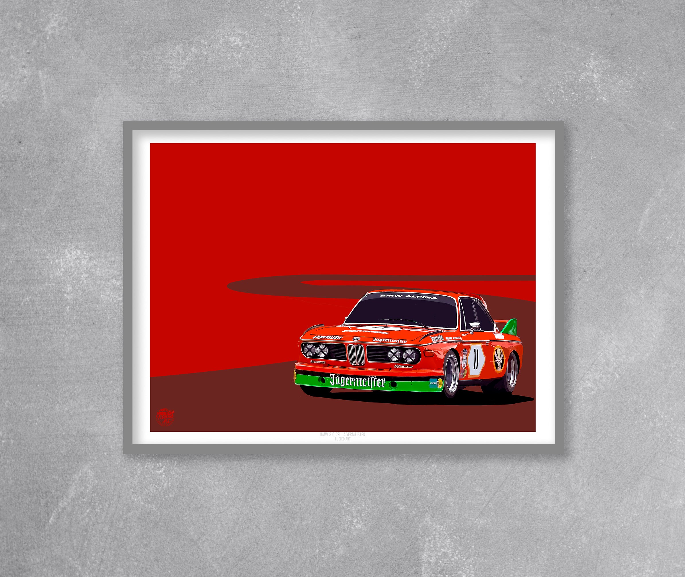 BMW 3.0 CSL Jagermeister Print - Fueled.art