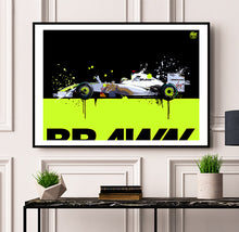 Load image into Gallery viewer, Jenson Button 2009 Brawn BGP001 F1 Print - Fueled.art
