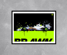 Load image into Gallery viewer, Jenson Button 2009 Brawn BGP001 F1 Print - Fueled.art
