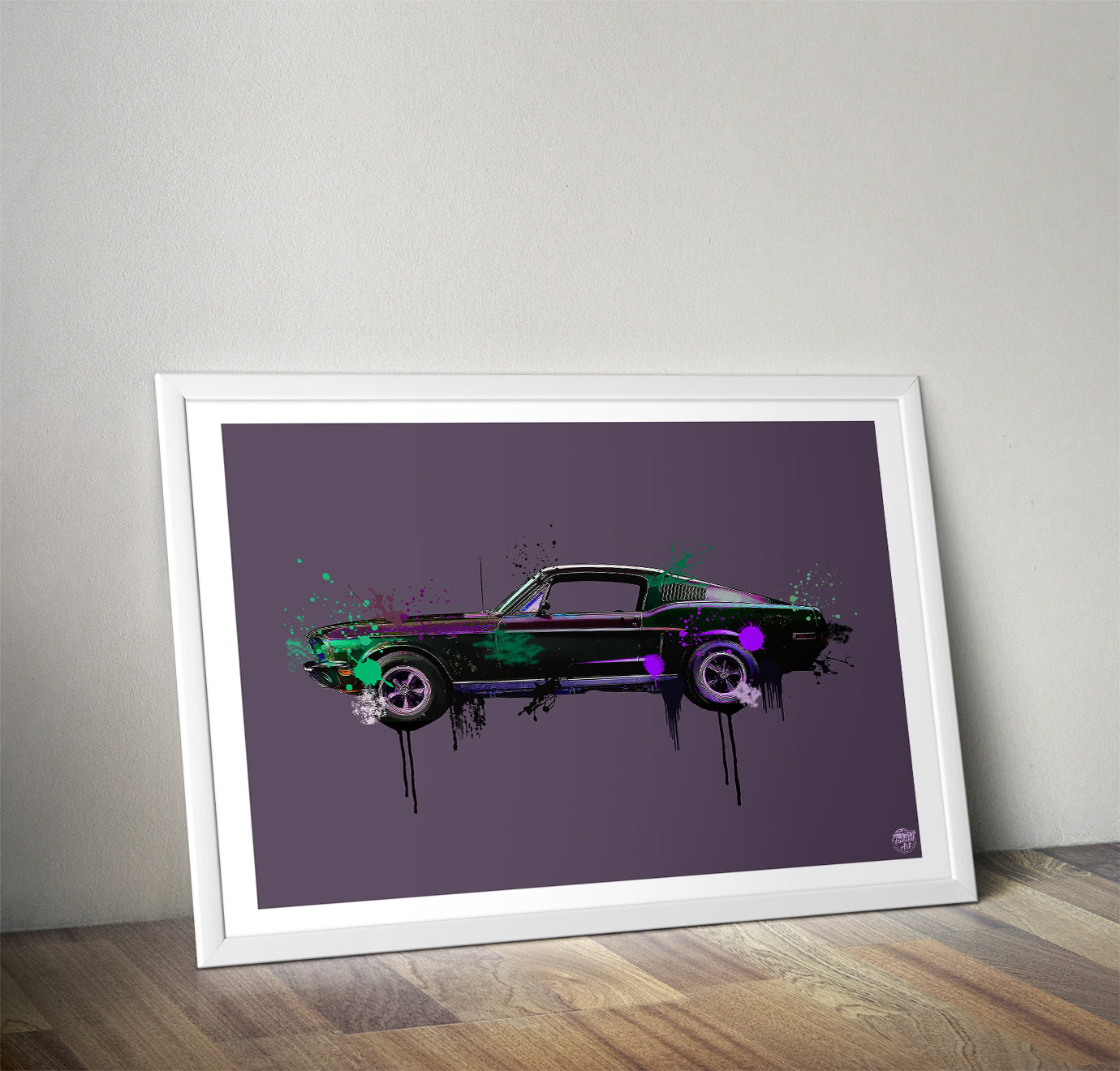 Ford Mustang Bullitt print - Fueled.art