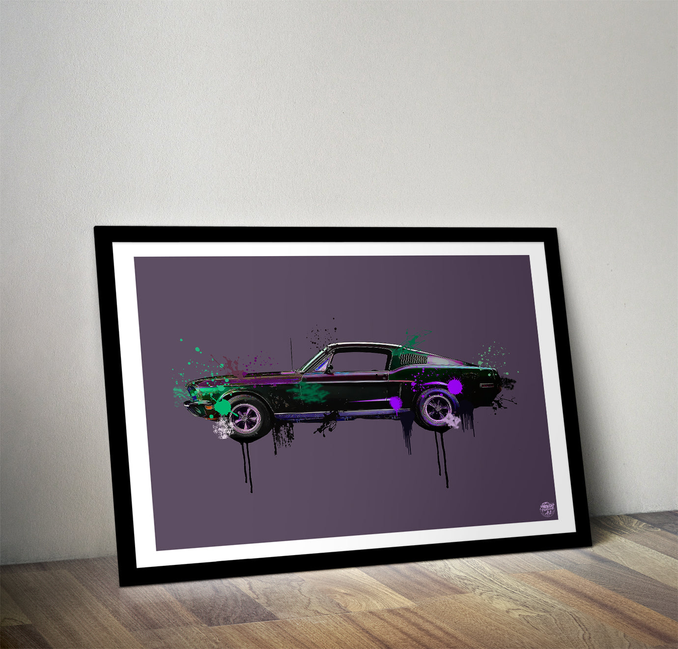 Ford Mustang Bullitt print - Fueled.art