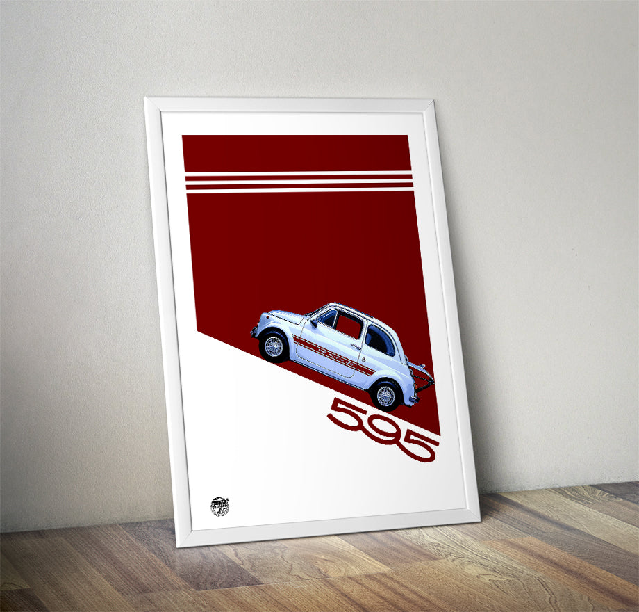 Fiat 595 Abarth print - Fueled.art