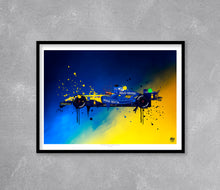 Load image into Gallery viewer, Fernando Alonso 2005 Renault R25 F1 Print - Fueled.art
