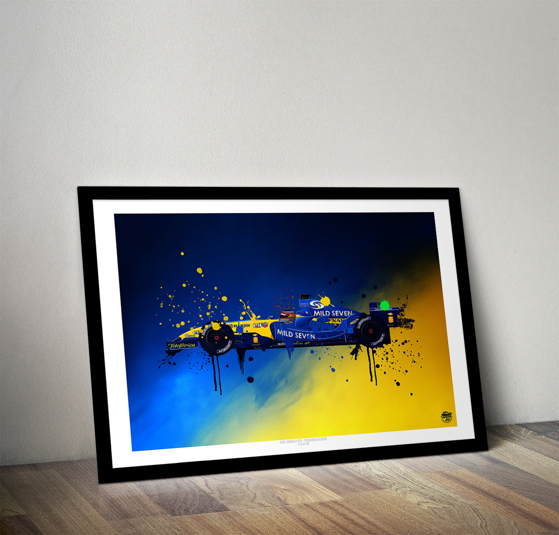 Fernando Alonso 2005 Renault R25 F1 Print - Fueled.art