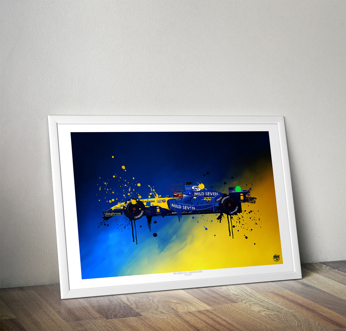 Fernando Alonso 2005 Renault R25 F1 Print - Fueled.art