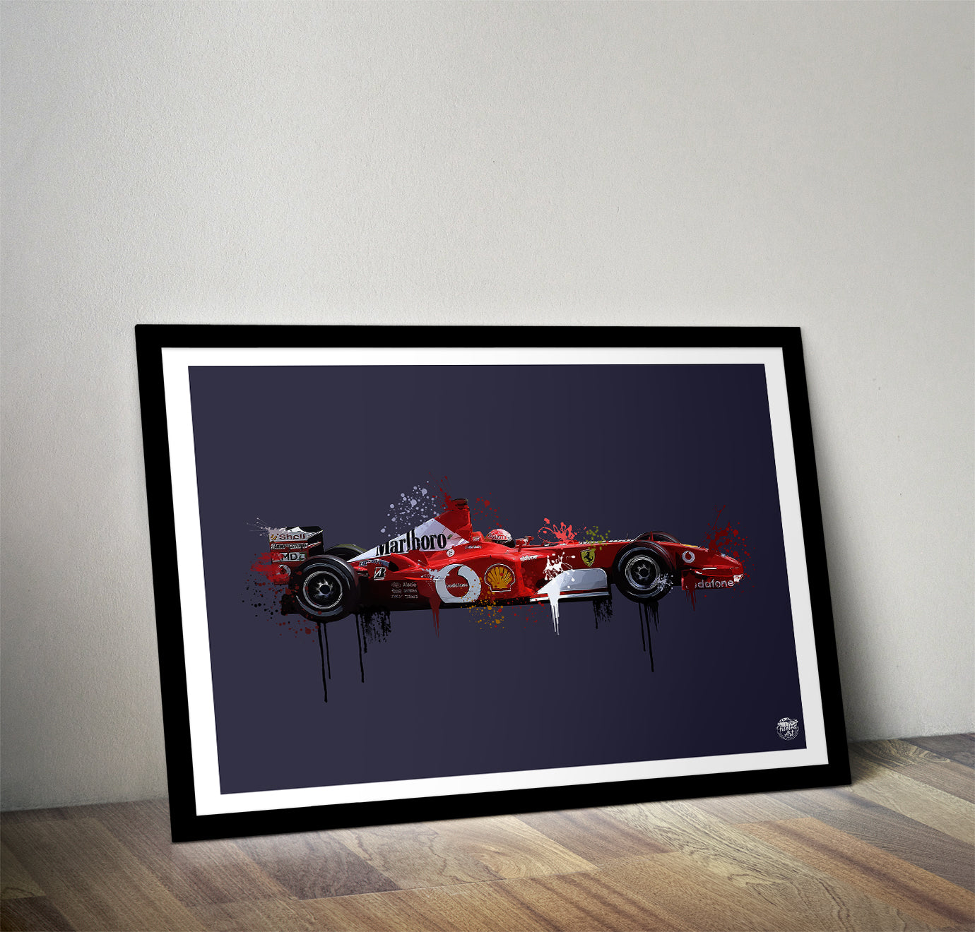 Michael Schumacher F2002 Ferrari F1 print - Fueled.art