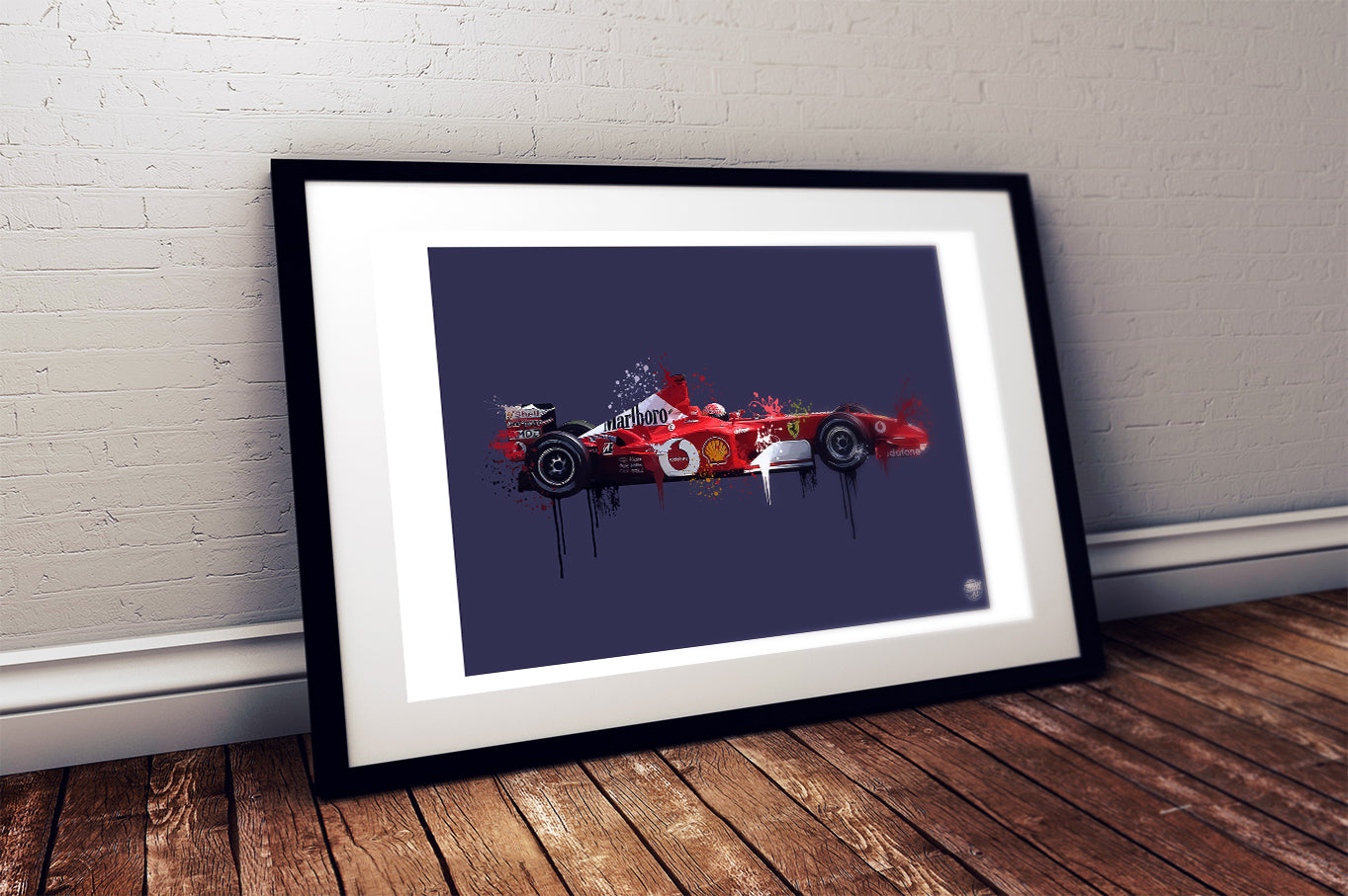 Michael Schumacher F2002 Ferrari F1 print - Fueled.art