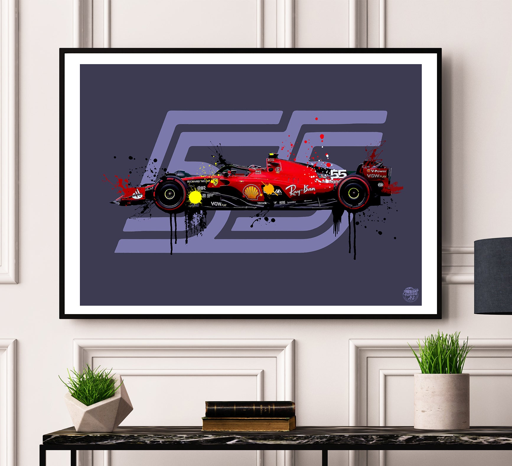 Carlos Sainz 2023 Ferrari F1 print - Fueled.art