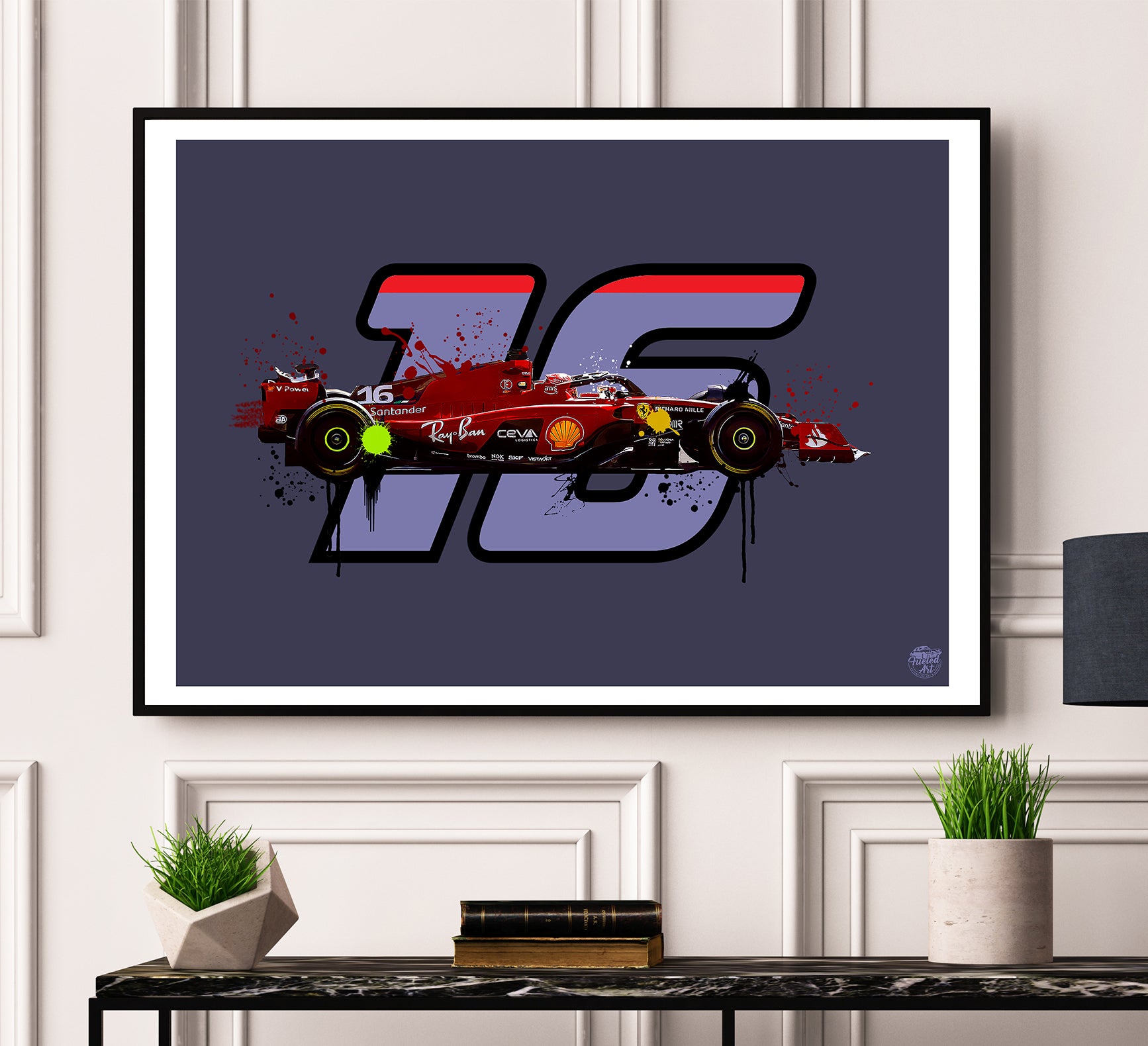 Charles Leclerc 2023 Ferrari F1 Print - Fueled.art