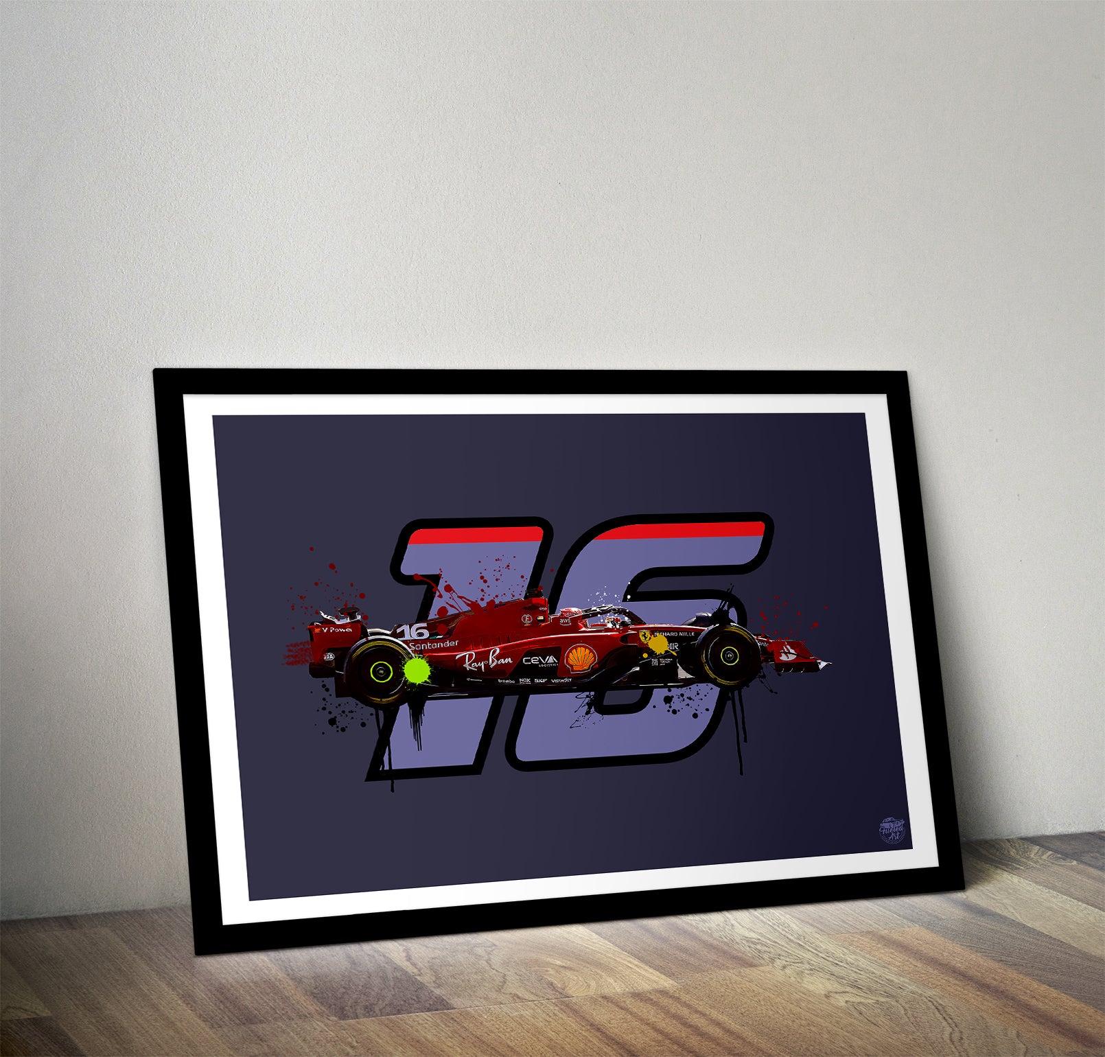 Charles Leclerc 2023 Ferrari F1 Print - Fueled.art